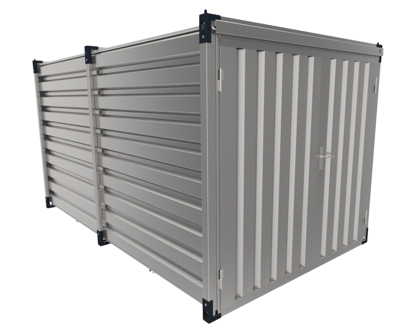 MAX Materiaalcontainer dubbele deuren korte zijde - 4mtr